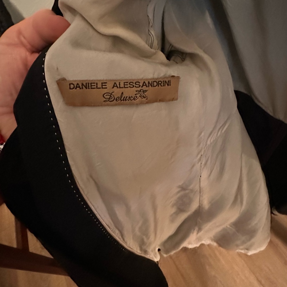 Daniele Alessandrini Black and Cream Blazer - Picture 4 of 7